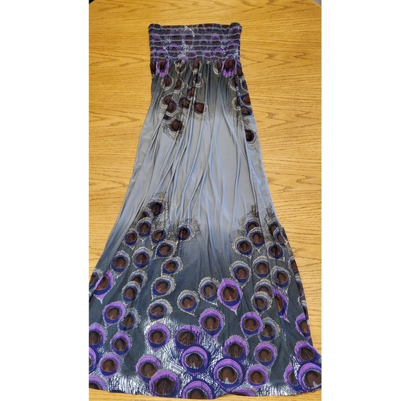 peacock maxi dress forever 21